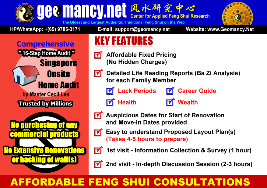 Singapore Residential Feng Shui Consultation Service